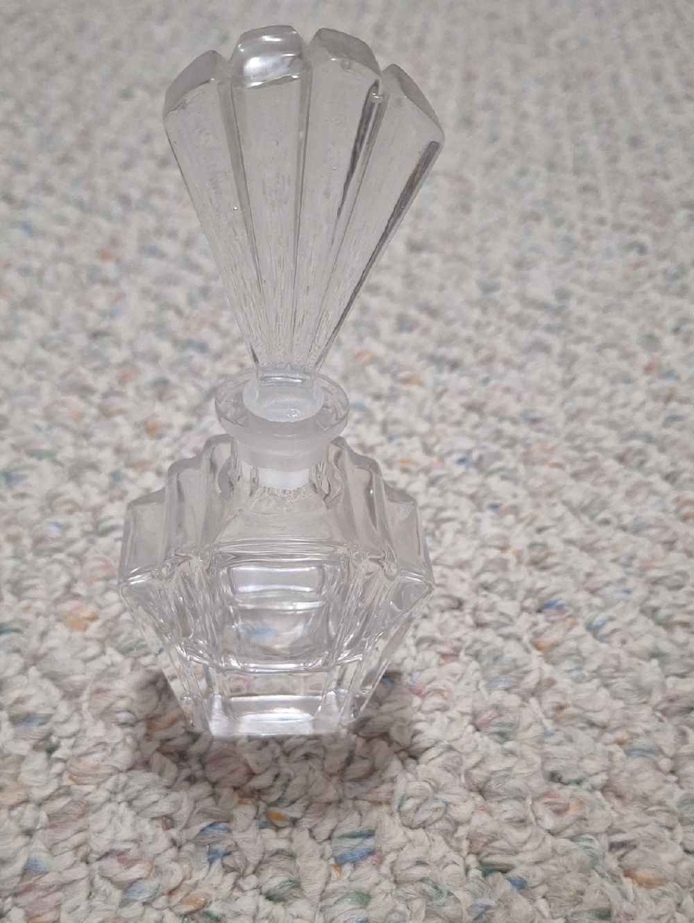Clear Glass Decorative Perfume Bottle - Home Accents